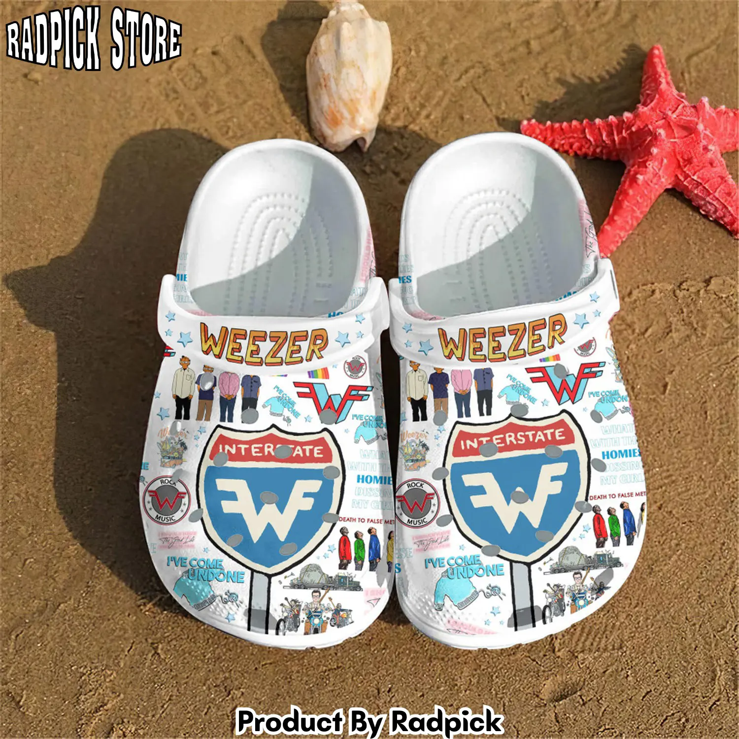 Radpick premium weezer music clogs shoes comfortable for men women rp6522020